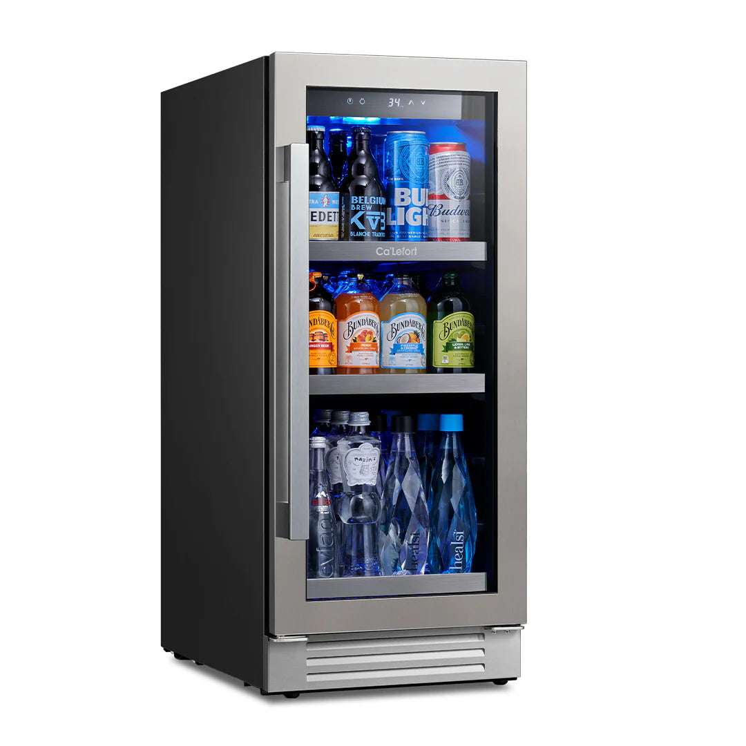 Valencia 15" 100 Can Beverage Refrigerator, Built in or Freestanding