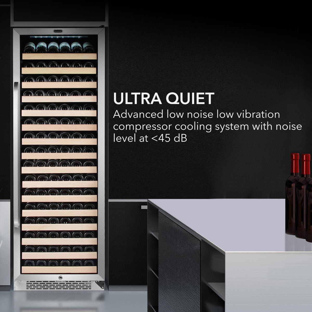 Ultra quiet cooling system for Whynter Wine Cooler Refrigerator