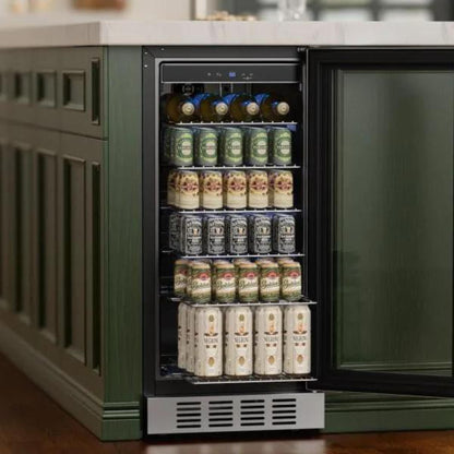 Empava 15-inch Beverage Cooler Refrigerator 80 Cans