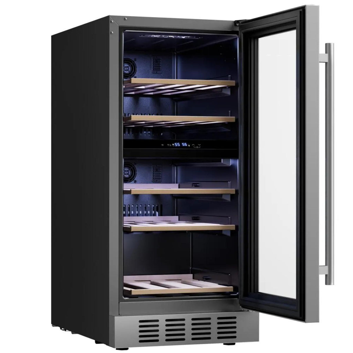 Empava Wine Cooler Refrigerator Dual Zone WC10D interior