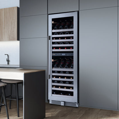 Nantes  160-Bottle Stainless Steel Wine Fridge - 29"