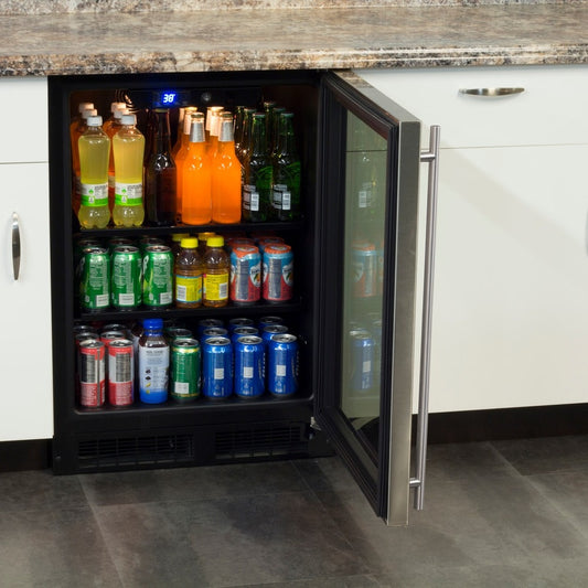 Valencia 15" 100 Can Beverage Refrigerator, Built in or Freestanding