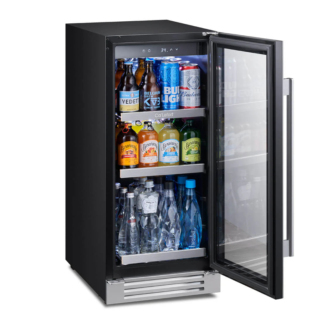 Valencia 15" 100 Can Beverage Refrigerator, Built in or Freestanding