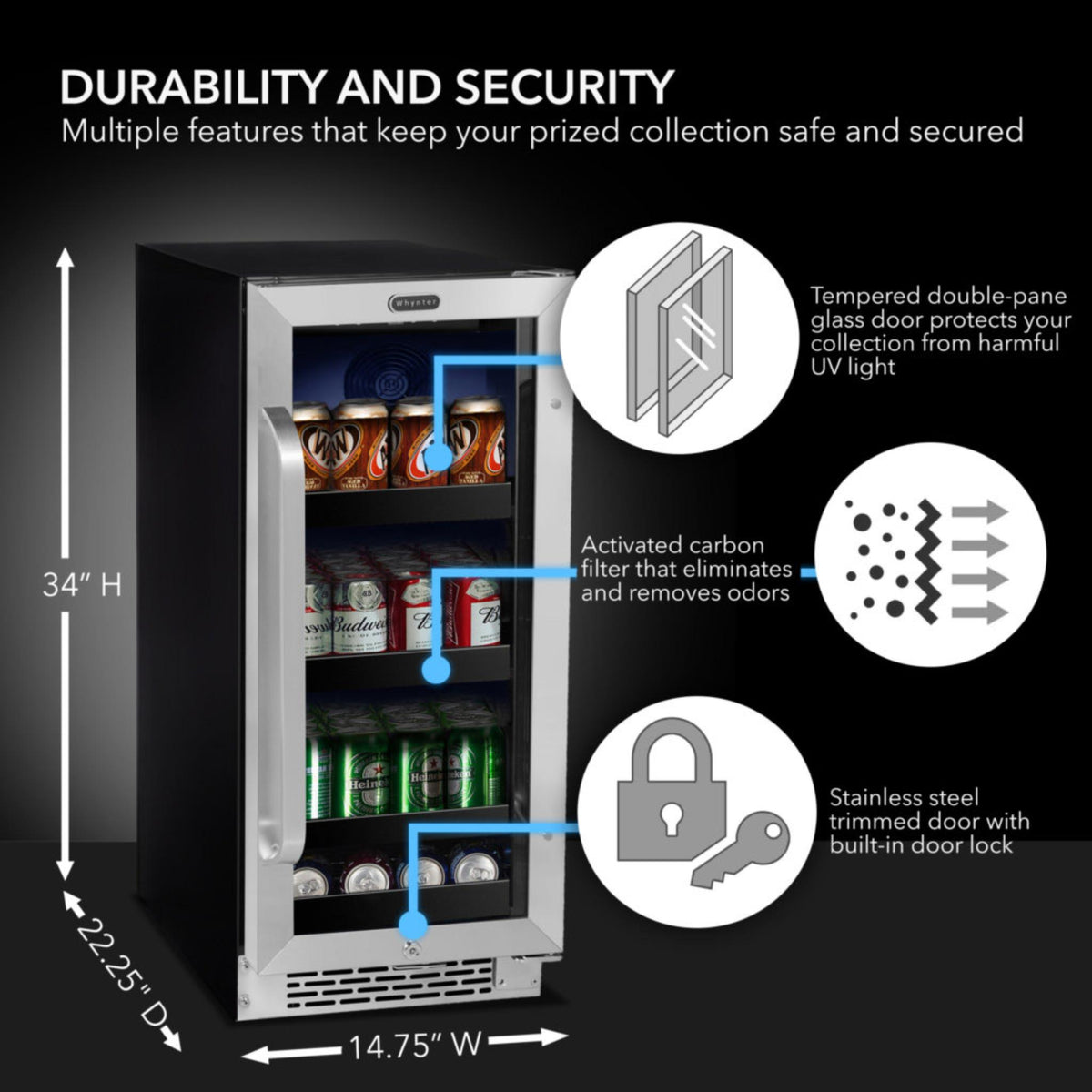 whynter-BBR-838SB-112-can-Beverage-Refrigerator-Durability-Security